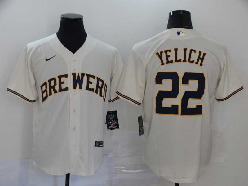 Brewers 22 Christian Yelich White Nike 2020 Cool Base Jersey,We sell and wholesale Brewers 22 Christian Yelich White Nike 2020 Cool Base Jersey on line form chian!